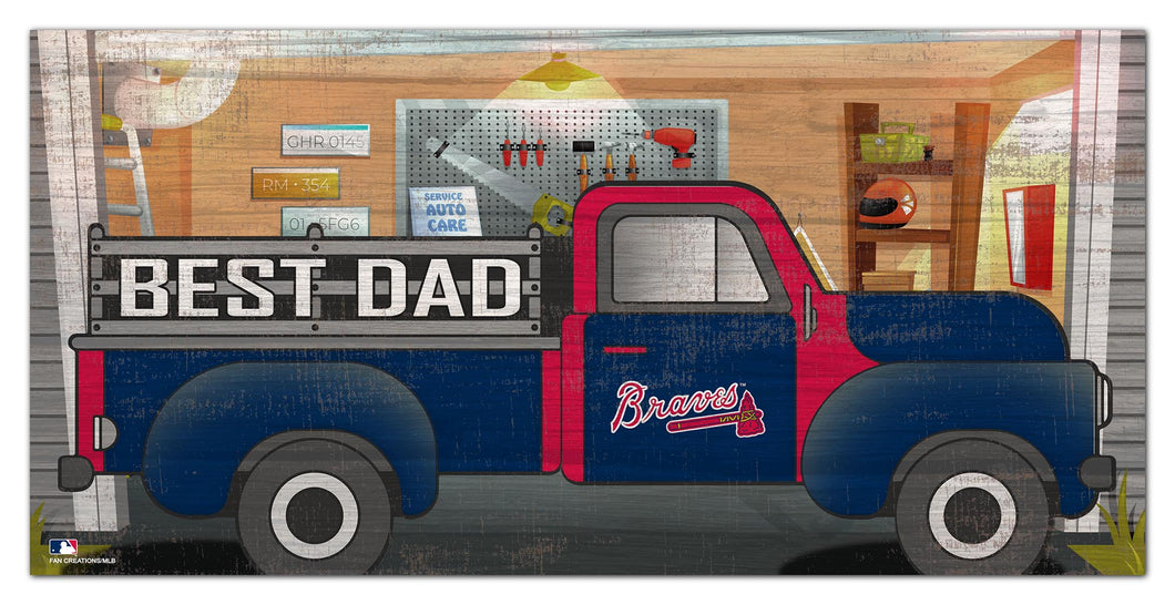 Atlanta Braves Best Dad Truck Sign - 6