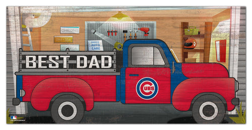 Chicago Cubs Best Dad Truck Sign - 6