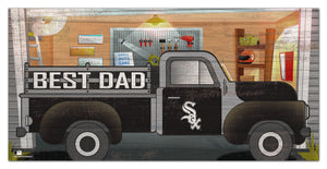 Chicago White Sox Best Dad Truck Sign - 6"x12"