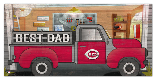 Cincinnati Reds Best Dad Truck Sign - 6