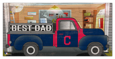 Cleveland Indians Best Dad Truck Sign - 6