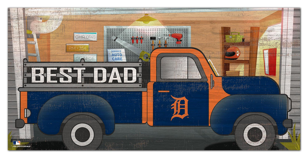 Detroit Tigers Best Dad Truck Sign - 6
