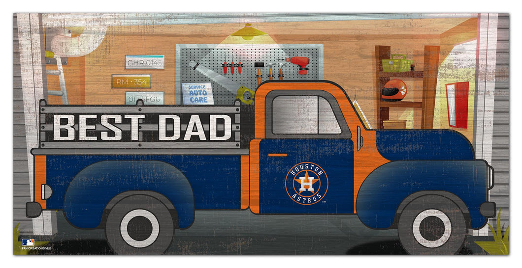 Houston Astros Best Dad Truck Sign - 6