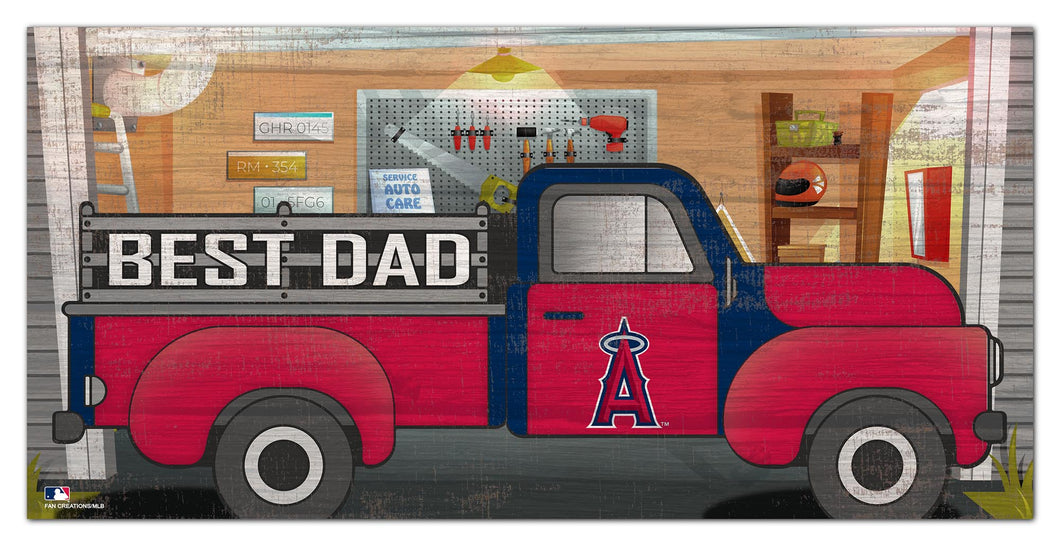 Los Angeles Angels Best Dad Truck Sign - 6