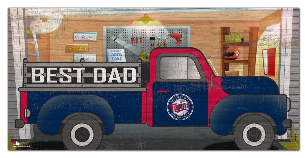 Minnesota Twins Best Dad Truck Sign - 6