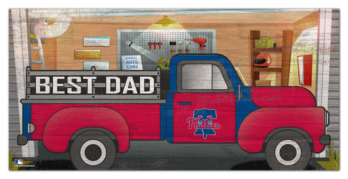 Philadelphia Phillies Best Dad Truck Sign - 6