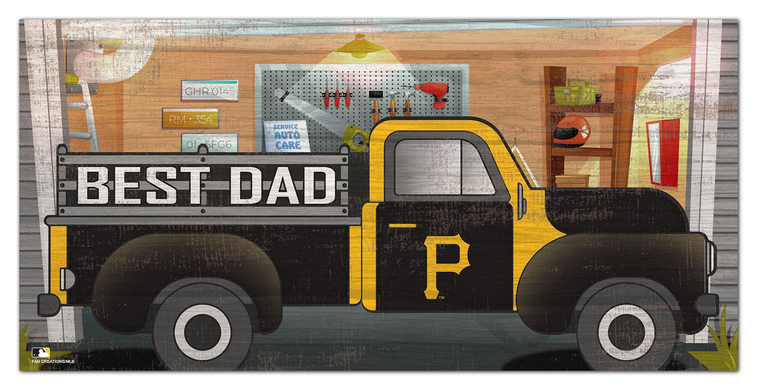 Pittsburgh Pirates Best Dad Truck Sign - 6