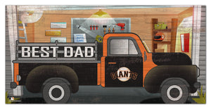 San Francisco Giants Best Dad Truck Sign - 6"x12"