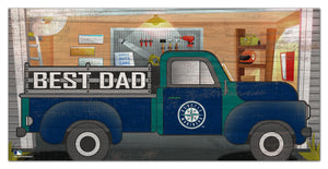 Seattle Mariners Best Dad Truck Sign - 6"x12"