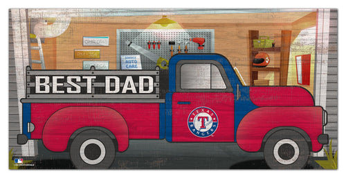 Texas Rangers Best Dad Truck Sign - 6