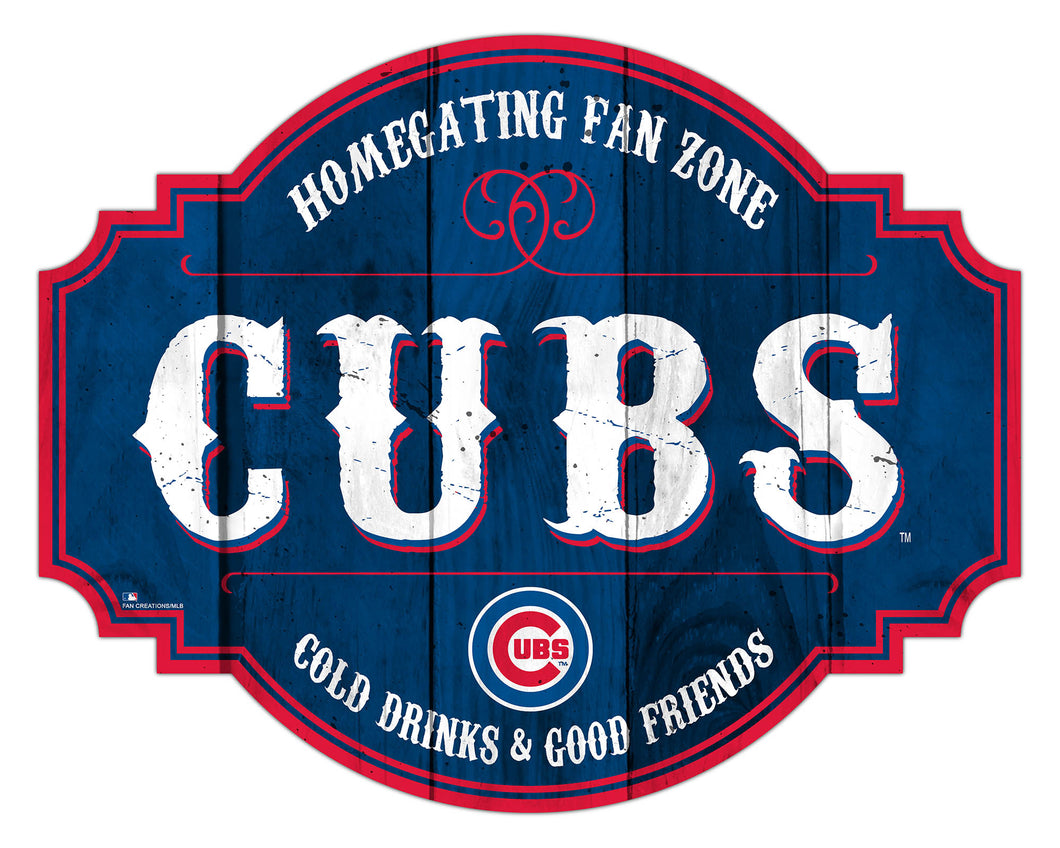 Chicago Cubs Homegating Wood Tavern Sign -24