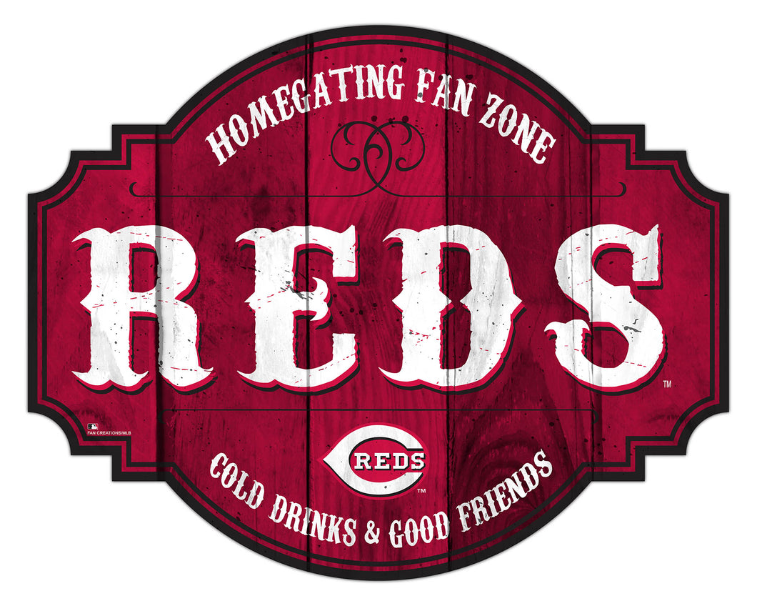 Cincinnati Reds Homegating Wood Tavern Sign -24