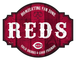 Cincinnati Reds Homegating Wood Tavern Sign -12"