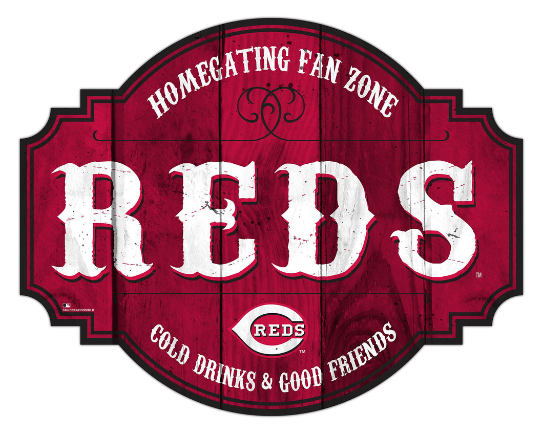 Cincinnati Reds Homegating Wood Tavern Sign -12