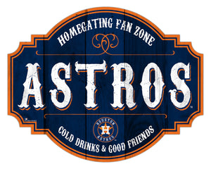 Houston Astros Homegating Wood Tavern Sign -24"