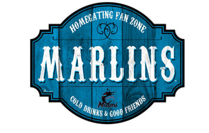 Miami Marlins Homegating Wood Tavern Sign -24"