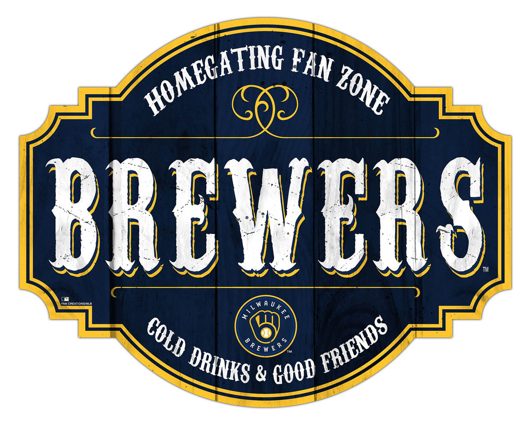 Milwaukee Brewers Homegating Wood Tavern Sign -12