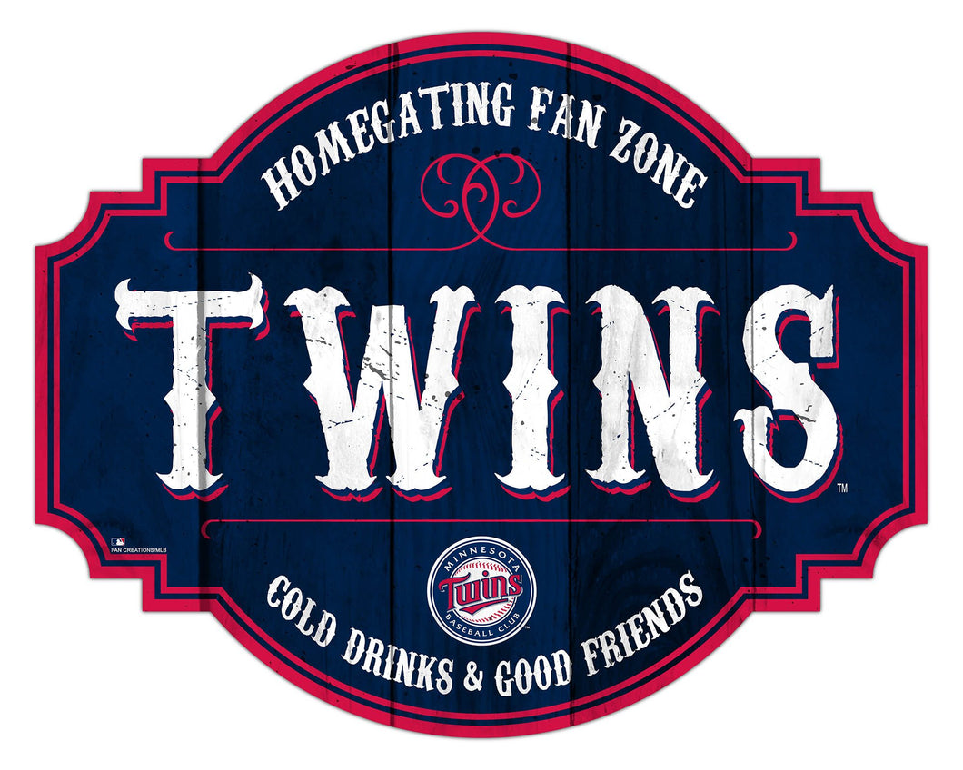 Minnesota Twins Homegating Wood Tavern Sign -12