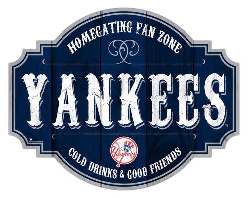 New York Yankees Homegating Wood Tavern Sign -12