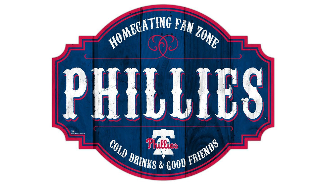 Philadelphia Phillies Homegating Wood Tavern Sign -12