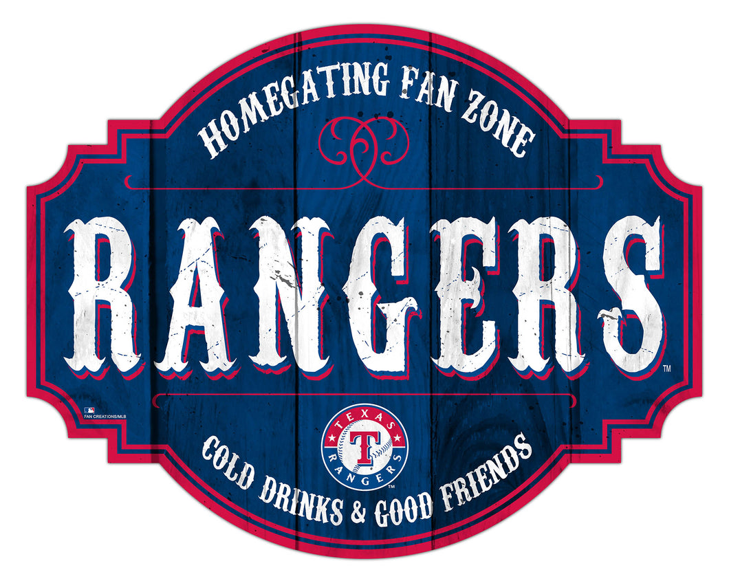 Texas Rangers Homegating Wood Tavern Sign -24