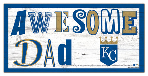 Kansas City Royals Awesome Dad Wood Sign - 6