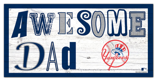 New York Yankees Awesome Dad Wood Sign - 6