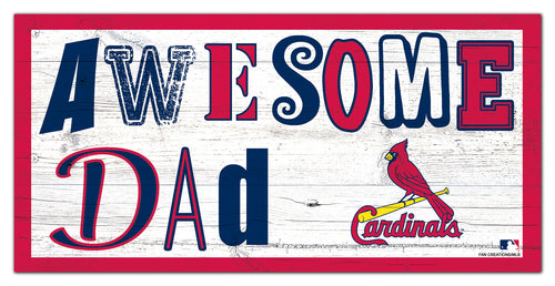 St. Louis Cardinals Awesome Dad Wood Sign - 6