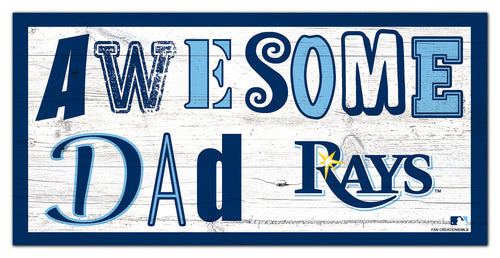 Tampa Bay Rays Awesome Dad Wood Sign - 6