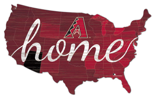 Arizona Diamondbacks USA Shape Home Cutout