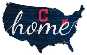 Cleveland Indians USA Shape Home Cutout