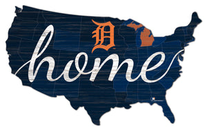 Detroit Tigers USA Shape Home Cutout