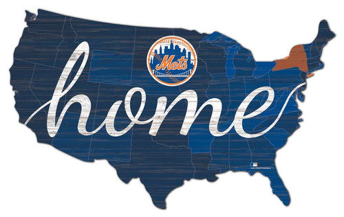 New York Mets USA Shape Home Cutout