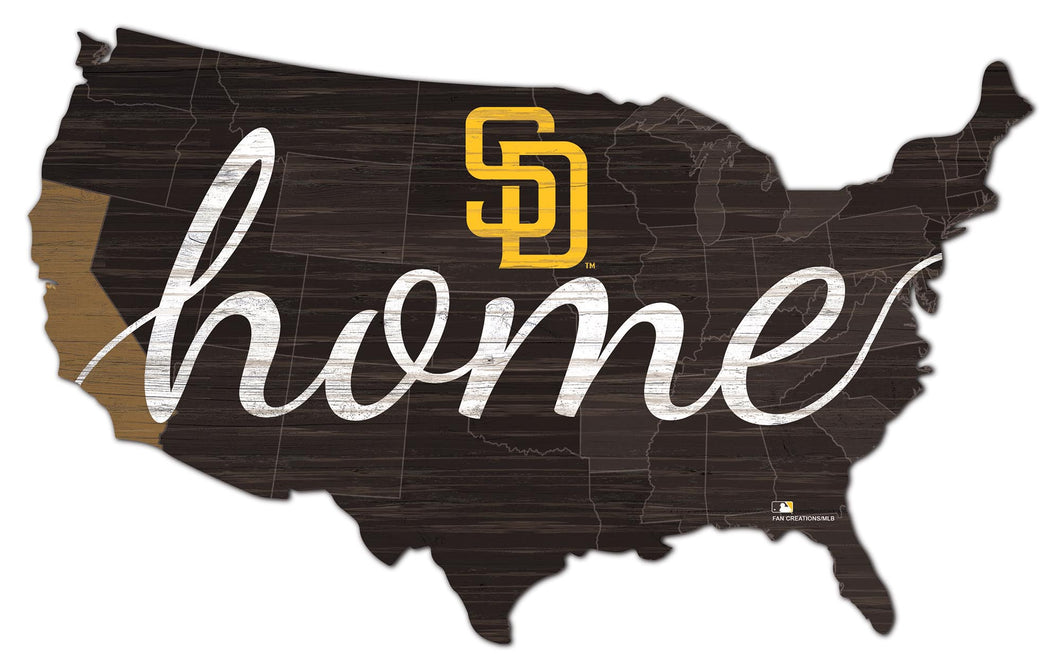 San Diego Padres USA Shape Home Cutout