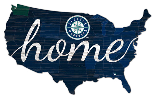 Seattle Mariners USA Shape Home Cutout