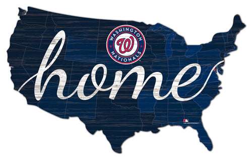 Washington Nationals USA Shape Home Cutout