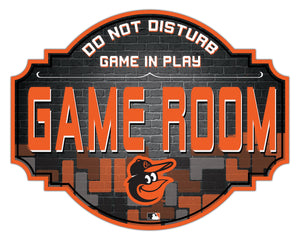Baltimore Orioles Game Room Wood Tavern Sign -12"