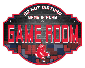 Boston Red Sox Game Room Wood Tavern Sign -12"