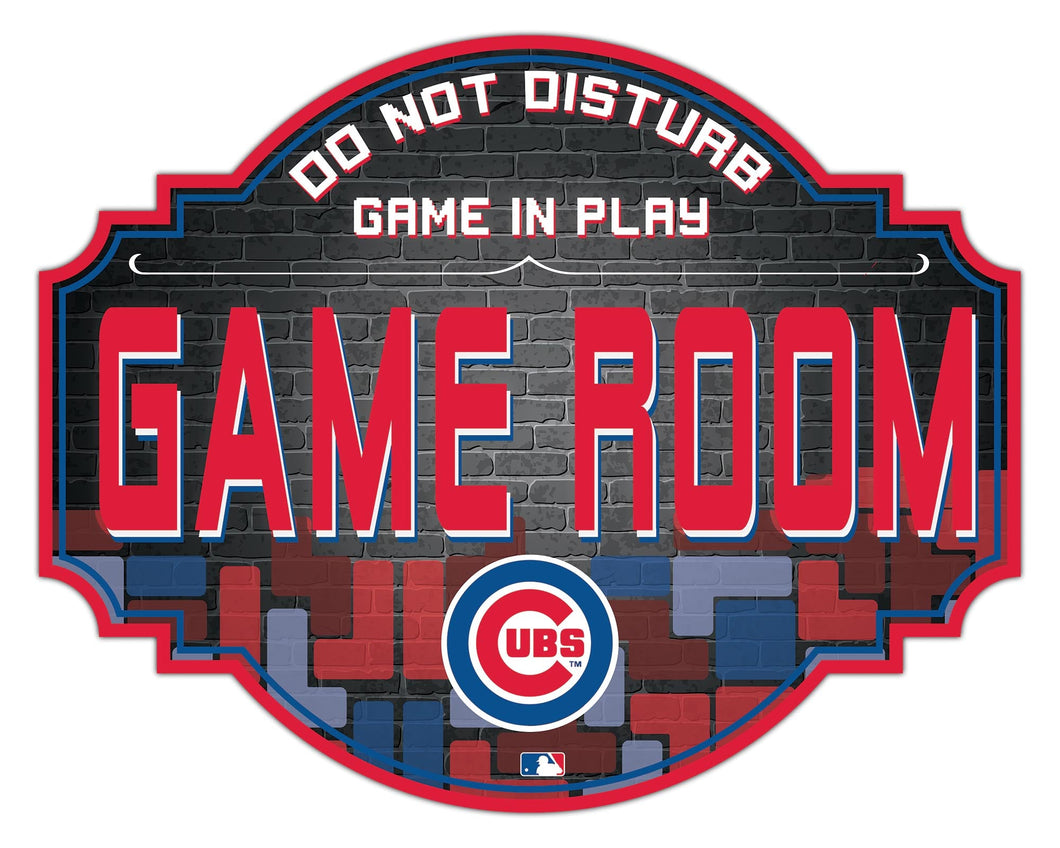 Chicago Cubs Game Room Wood Tavern Sign -24