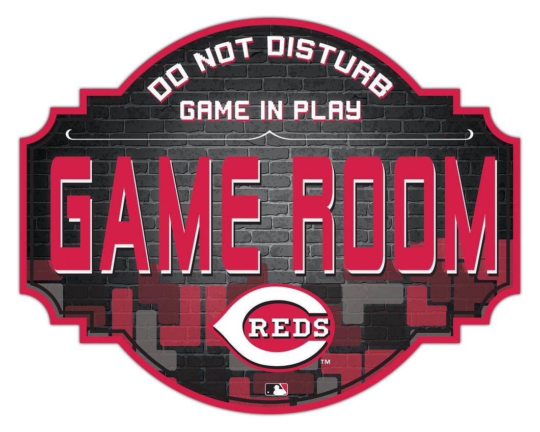 Cincinnati Reds Game Room Wood Tavern Sign -12