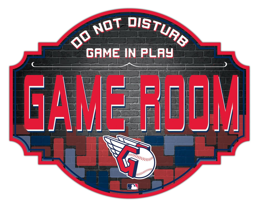 Cleveland Guardians Game Room Wood Tavern Sign -24