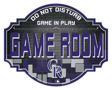 Colorado Rockies Game Room Wood Tavern Sign -24