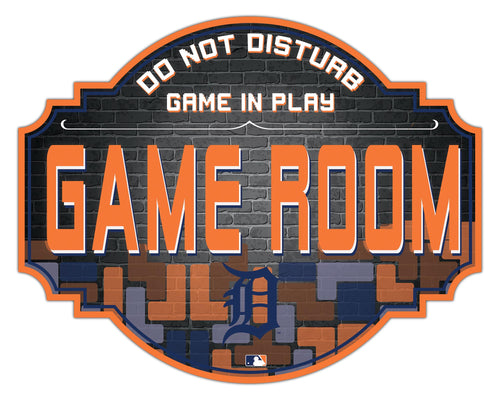 Detroit Tigers Game Room Wood Tavern Sign -12