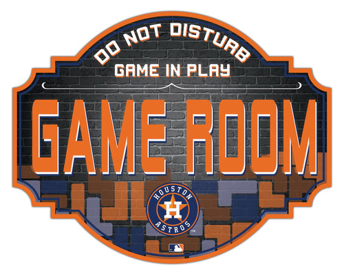 Houston Astros Game Room Wood Tavern Sign -12