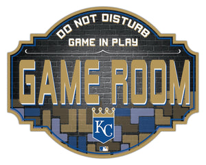 Kansas City Royals Game Room Wood Tavern Sign -12"