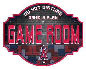 Los Angeles Angels Game Room Wood Tavern Sign -12"