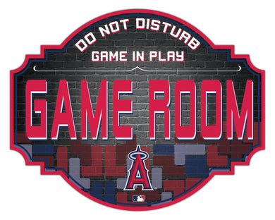 Los Angeles Angels Game Room Wood Tavern Sign -24
