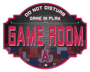 Los Angeles Angels Game Room Wood Tavern Sign -24"