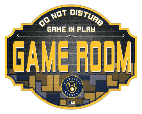 Milwaukee Brewers Game Room Wood Tavern Sign -12