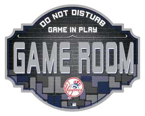 New York Yankees Game Room Wood Tavern Sign -12"